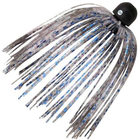 SPRO Freestyle Skirted Bullets – innovatives Angelgewicht mit Fransen, Bullet Sinker, bleifrei, Texas- und Carolina-Rig, Gewicht/Farbe:10g / Blue Disco