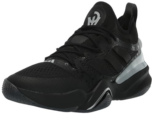 adidas Mahomes 2 Impact FLX Sneaker für Erwachsene, Unisex-Erwachsene, Schwarz/Schwarz/Silbermetallic, 12.5 Women/11.5 Men