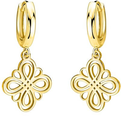 SOFIA MILANI - Damen Ohrringe 925 Silber - vergoldet/golden - Blumen Creole - E2476