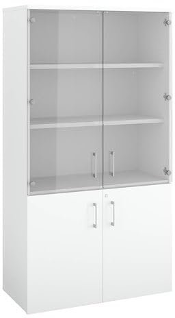 Portes Verre Arch pour Armoire Haute L 100 cm - Lot de 2