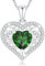 LAVUMO Collier Argent Sterling 925 Pendentif Arbre de Vie Bijoux Coeur Zirconia Cubique Cadeau pour Elle Femme Maman Noël Anniversaire Fête des Mères Saint Valentin Cadeau