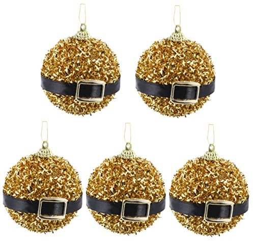 ABOOFAN 5 Stück Deko Kugel Heimdekoration Weihnachtsbaum Anhänger Weihnachtsbaumkugel Weihnachtskugeln Ornamente Weihnachts Hängekugel Kunststoff Weihnachtsbaum Anhänger