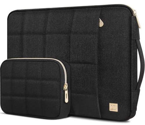 DOMISO 14 Pollici Custodia PC Portatile Borsa Sleeve Resistente all'Acqua per Computer Portatile/Tablet/Notebook/MacBook/HP Stream 14 Pavilion 14 / Dell/Asus, Nero