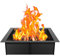 VEVOR Anneau de Foyer carré, extérieur 914,4 x 914,4 mm, Anneau de braséro, intérieur 762 x 762 mm, Hauteur 254 mm, revêtement en Acier au Carbone, au-Dessus ou dans Le Sol, pour feu de Camp, Camping