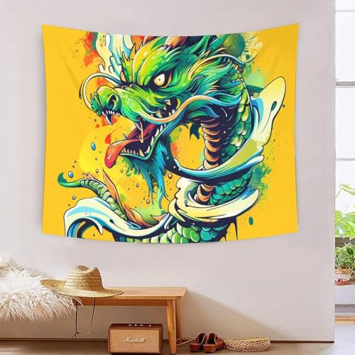 DCABEIOOE Drache Wandbehang Bettwäsche Wandbehang Wohnkultur 100cmx150cm