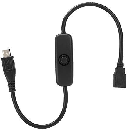 HELEVIA Cable de extensión micro USB con interruptor de botón 501