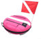 Getdoublerich Freediving Buoy, Scuba Diving Training Buoy Free Diving Flag Buoy Inflatable Diving Flag Buoy Improves Safety During Diving(Pink)