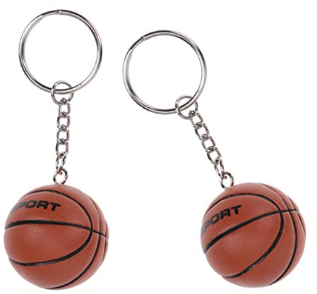 BIUDECO 2pièces Porte-clés Mini Basketball Décorations Créatives Pour Fans De Basket- Accessoire Pratique Et