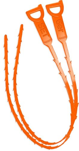 Die Abflussreiniger Spirale I 6 Stück Abflussreiniger Sticks, Abflussreiniger Dusche, Abfluss spirale, Abfluss Sticks, Perfekter Abflussreiniger Haare für Dusche, Waschbecken, Badewanne oder Toilette