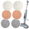 6 Pcs Shark Steam Mop Replacement Pads, Shark Steam Mop Pads, for S6002uk S7201brnuk, Reusable Steam & Scrub Cleaning Pads, Scrubbing and Sanitizing Rotating Power Pads