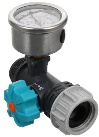 MUCKLILY 2 Stk Wasserdruckregler Kugeln bewässern prüfen Pflanzen Tests wasser test kit druckanzeige druckmesser bewasserungsschlauch Druck-Regler Gartenschlauch-Druckadapter Kupfer Grey