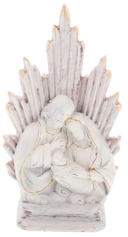 BESTonZON Figuritas De Resina Familiar para Decoración De Jardín Escultura Miniatura De Familia Única Adorno Acogedor y Protector para Hogar Jardín