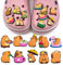 JAWUZ 20 stück Capybara Schuhanstecker Set, DIY Schuh Charms, Schuhanstecker, crocs charms, Geburtstags Geschenke PartyGeschenke für Kinder