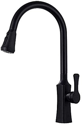 Küchenspülenhahn, Hochbogen-PullDown-Küchenarmatur, Mischbatterie für heißes und kaltes Wasser mit Zwei Modi