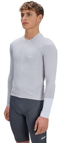 POC Cadence L/S Jersey Men's – Road Cycling Jersey for Road Cycling with All-Day Comfort, Quick-Drying Fabric, Three Rear Pockets Plus Zipped Pocket, YKK Vislon Zip