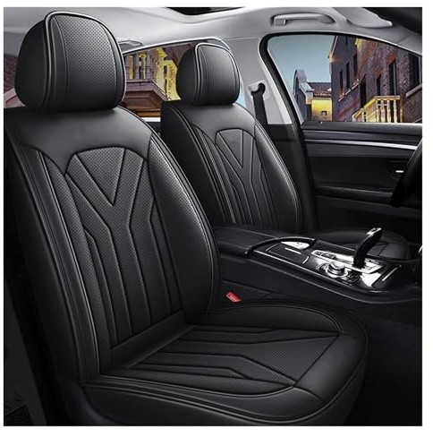 Auto Sitzbezüge für Opel Meriva/Karl/Karl Rocks, Sitzschoner Schonbezüge Atmungsaktiv Wasserdichtes mit Airbag-Kompatibilität Allwetter Sitzschoner,A/Black