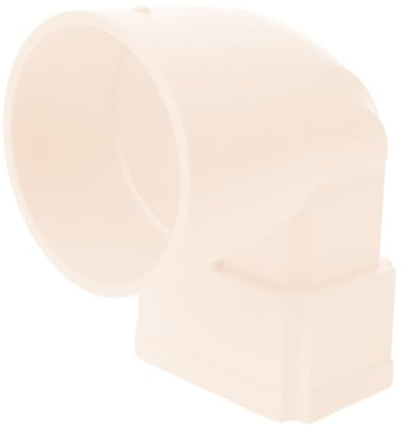 LALAFINA Adattatore per Grondaia Quadrata a Tondo in Plastica, Connettore per Tubo di Scarico, Deviatore Acqua Piovana Resistente, Facile Montaggio per Sistemi di Drenaggio Casa e Giardino