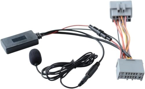 Audio-Adapter-Schnittstellenkabel, Autoradio-Kabelbaum, Audio-Schnittstellenkabel-Adapter mit Mikrofon für Volvo C30 V50 S60 S80 XC90 V70 XC70 C70 Autoradio AUX-Eingang 2004 bis 2016