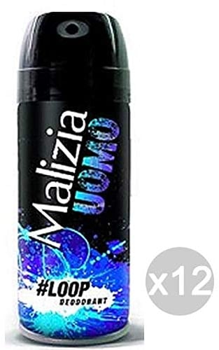 Set 12 Malizia Herren Deodorant Spray 100 Loop Pflege und Hygiene des Körpers