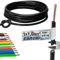 EBROM Conduttore – Singolo cavo flessibile – Cavo in PVC – Cavo di commutazione – Cavo H05V-K 1 mm² (1,0 mm2) – Colore: nero – molte lunghezze a scelta, da 10 metri a 100 metri – Lunghezza