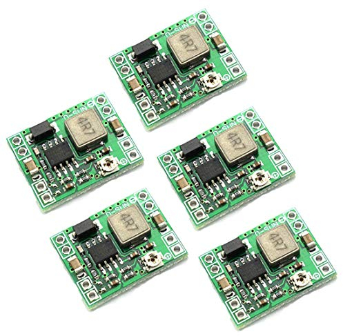 ARCELI 5 Pcs Ultra Petit DC-DC 3A Puissance Module abaisseur réglable Convertisseur Buck 24V À 12V 9V 5V 3V Arduino