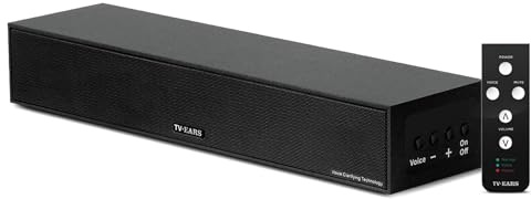 TV Ears - Barra de sonido de TV aclaradora de voz - Sistema de altavoces de TV para un gran sonido y diálogo de TV más claramente - Compatible con cualquier televisor - Sistema de audio aclarador para