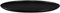 ASA coppa Dessertteller kuro Porzellan 21 cm, schwarz