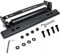 Spurtar Adjustable License Plate Frame Holder Bracket Auto Car Front Bumper License Plate Relocator Black