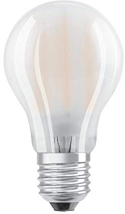 OSRAM Filament LED Lampe mit E27 Sockel, klassiche Birnenform, Tageslichtweiss (6500K), 4W, Ersatz für 40W-Glühbirne, LED Filament CLASSIC A, 1 Stück (1er Pack), Tageslicht