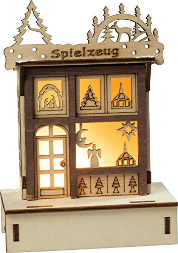 HGD CW00-1040 Weihnachtsdekoration, Holz, farbig, groß