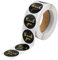 500 Stk Danke Aufkleber, Selbstklebend Etiketten Thank You Sticker Label, Rund Geschenksticker Handschrift Gold Folie, Handgefertigte Aufkleber für Backen, DIY Geschenktüten, Marmelade, Schwarz