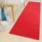 TAPISO Luxury Läufer Teppich Meterware Flur Korridor Kurzflor Brücke Schlafzimmer Wohnzimmer Modern Rot Einfarbig ÖKOTEX 70 x 100 cm