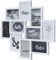 levandeo Bilderrahmen Collage 50x55cm Weiß 10 Fotos 10x15cm Deko Fotocollage Fotorahmen Glasscheiben