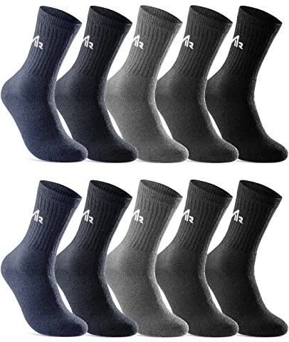 sockenkauf24 10 Paar i1R Sportsocken Tennissocken Damen Baumwolle 10300 (35-38 Gemischt)