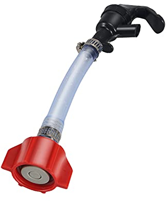 Mnixy Red BIB Tap Valve for Coca Cola Bag in Box Syrups Picnic Faucet Soda Dispensing Hose Kit, 1.1 Adapter