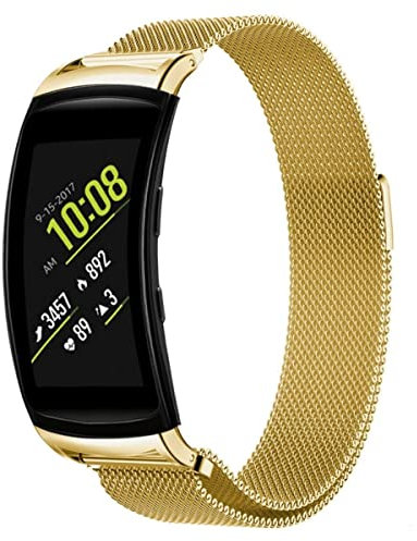 Strap-it Bracelet en Milanais pour Samsung Gear Fit 2 / Samsung Gear Fit 2 Pro - Or