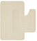 LifeStyle Comfort Ltd Ichra - Lot de 2 tapis de bain et de toilette antidérapants, extra doux et absorbants - 100 % polypropylène lavable (crème)