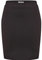 Van Der Rich ® - Kurzer, Enger Rock Gummizug in der Taille - Damen (Schwarz, S-M)