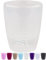 Santino Maceta para Orquídeas Ø 15cm Maceta Autorriego con Sistema de Mecha e Indicador de Nivel de Agua para Interior (Ø 15cm - 2L - Transparente)
