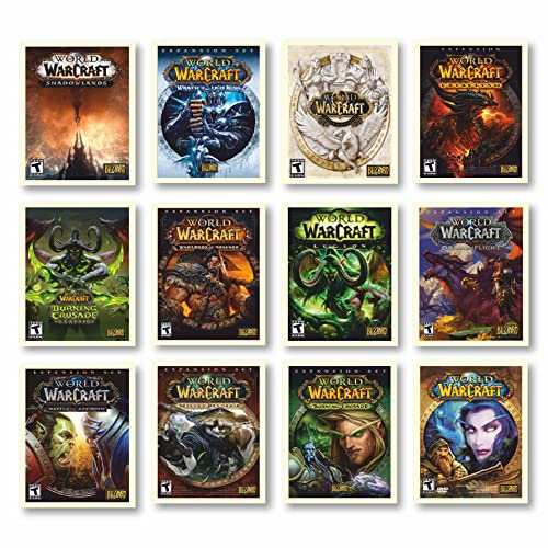 Print A To Z®,World Of Warcraft Wandkunst-Posterdrucke, ungerahmt, 30.5x25.4 cm, World Of Warcraft Poster für Jungenzimmer, Poster für Jungenzimmer, Retro-Spielposter, Bilder für Jungenzimmer