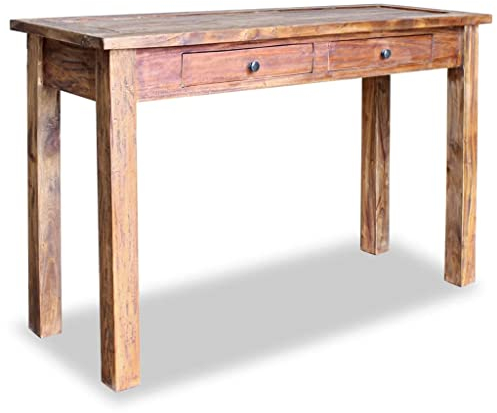 INLIFE Konsolentisch Altholz Massiv 123 x 42 x 75 cm