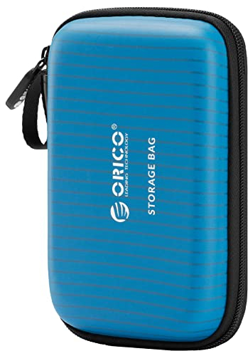 ORICO Custodia Rigida 2.5'', Impermeabile Antiurto Custodia Hard Disk Esterno per 2,5 pollici Seagate, SanDisk, Samsung, WD 1 TB 2 TB 3 TB 4 TB 5 TB, con Dimensione Interna 14 * 8,5 cm.(Blu)