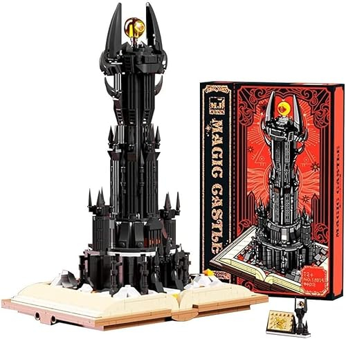 Ideas Lord of The Rings Architettura Blocchi da Costruzione, 969 Mattoncini The King of Magic Rings Dark Tower, Giocattolo Regalo per Adulti, Compatibile con Grandi marchi Technic
