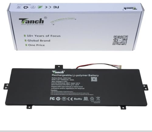 Tanch Batterie d'ordinateur portable MLP3592106P-2P pour Medion Akoya E2228T MD60950 MD60250 Winbook TW-110 3,8 V 10000 mAh 38 W