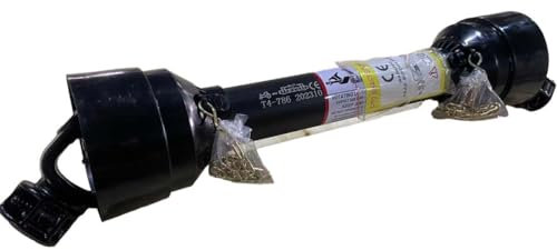 Zapfwelle Gelenkwelle, 786-916mm 780Nm Kardanwelle Gelenkwelle mit Schutz PTO-Shaft Antriebswelle,1 3/8 - 6 Zähne (TYP B (57-86cm))