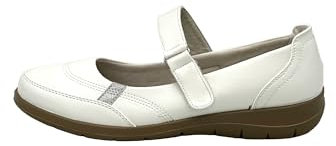 Ablovo® Damen Slipper Loafer Bequeme Mokassins Slip on Frauen Halbschuhe (Weiß, EU Schuhgrößensystem, Erwachsene, Damen, Numerisch, M, 39)