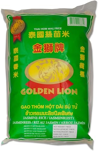 Golden Lion Jasmin Duftreis 9kg | Reis Jasmin Thai Hom Mali Rice