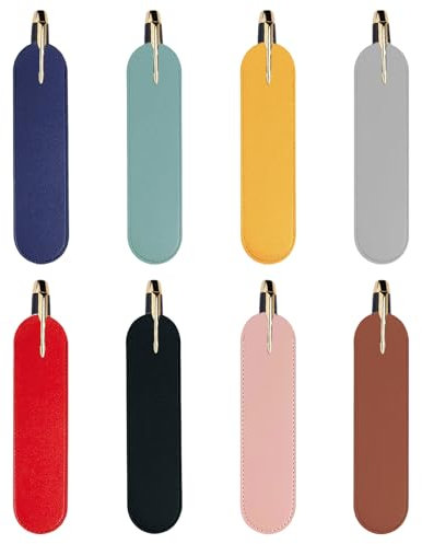 Acpetdr 8Pcs Leather Pen Case Leather Pen Case Single Fountain Pen Case Fountain Pen Case Handmade Soft Fountain Pen Case Suitable For Protecting Fountain Pens Ballpoint Pens
