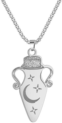Sopodbacker Während Halskette Ketten Schmuck Herren Frauen Anhänger Necklacevintage Zaubertrank Flasche Wunsch Anhänger Halskette Party Hochzeit Stahl Farbe