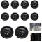 10 Stück Knöpfe Groß,Buttons Knopf,Knöpfe,Große Knöpfe 30mm,Schwarz Runde Hemdknöpfe,Knopfkopf,für Nähknöpfe Kleider Nähen DIY Handwerk Deko,Jacke Hemd Mantel Pulloverknopf,Handgefertigtes Zubehör